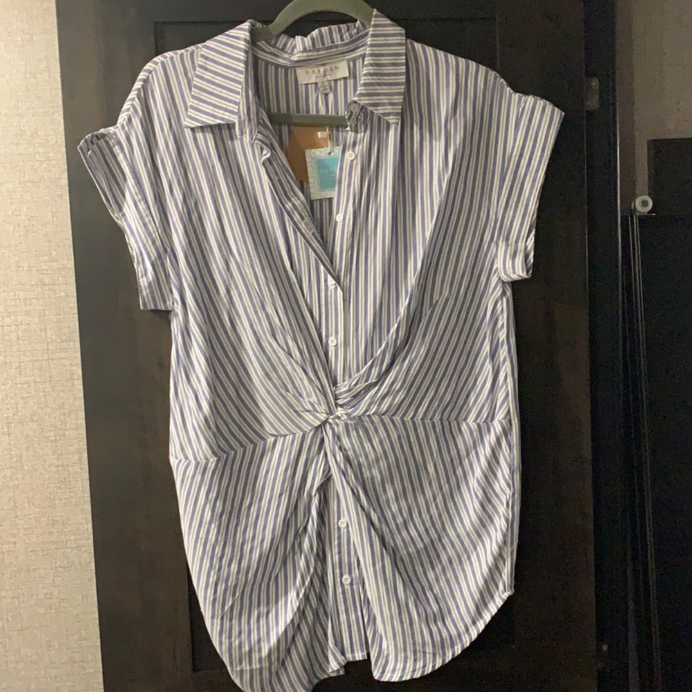 HAYDEN stripped top, size small